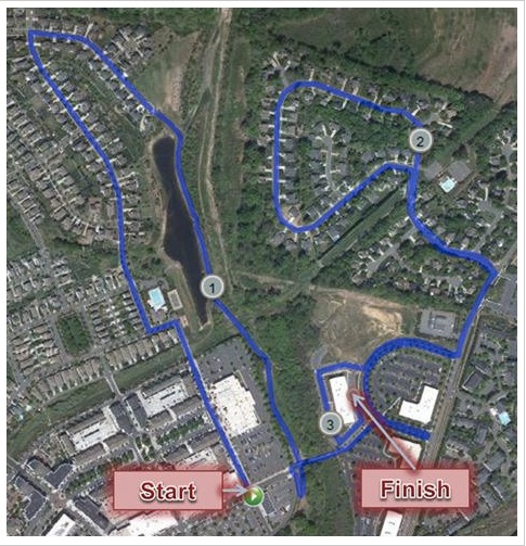 Keep Your Resolution 5K Course Map
