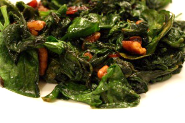 Sweet and Salty Spinach