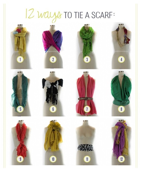 12 Ways to Wear a Scarf