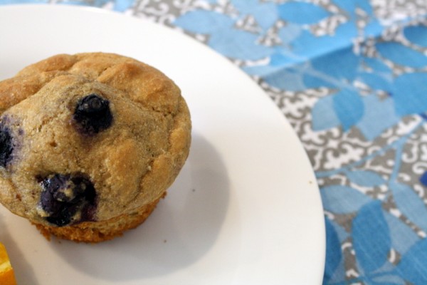 Whole Wheat Blueberry Muffins