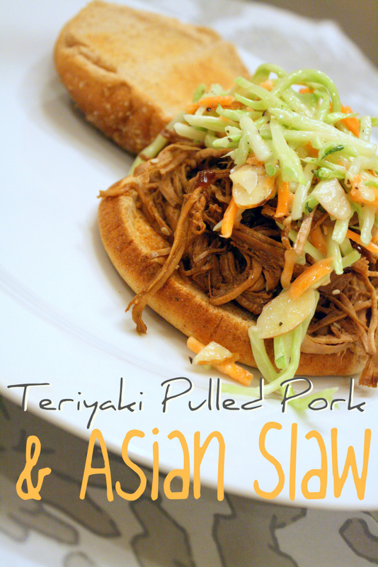 Teriyaki Sesame Pulled Pork with Asian Slaw