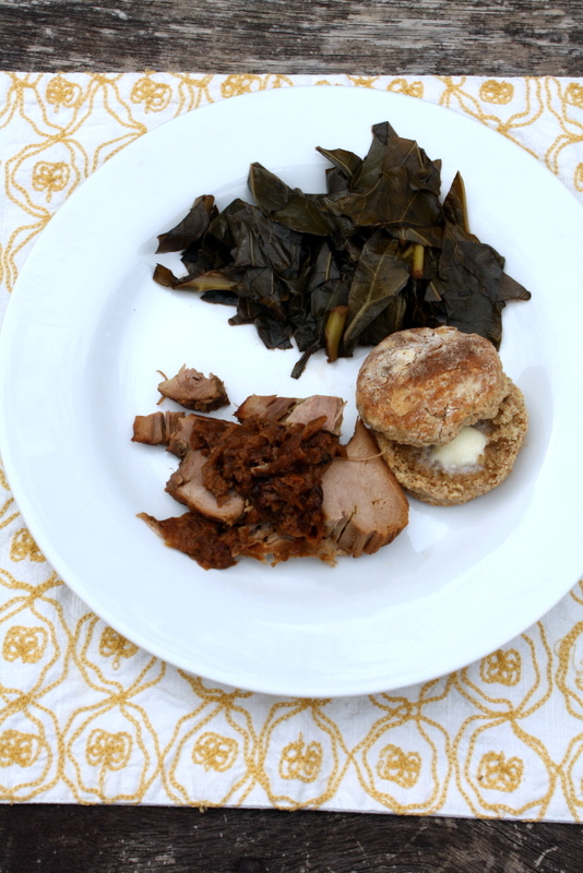 Pork, Greens, and a Biscuit