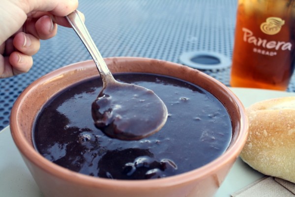 Healthy Black Bean Soup at Panera Bread