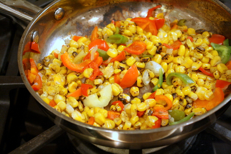 Sauteed Corn and Peppers