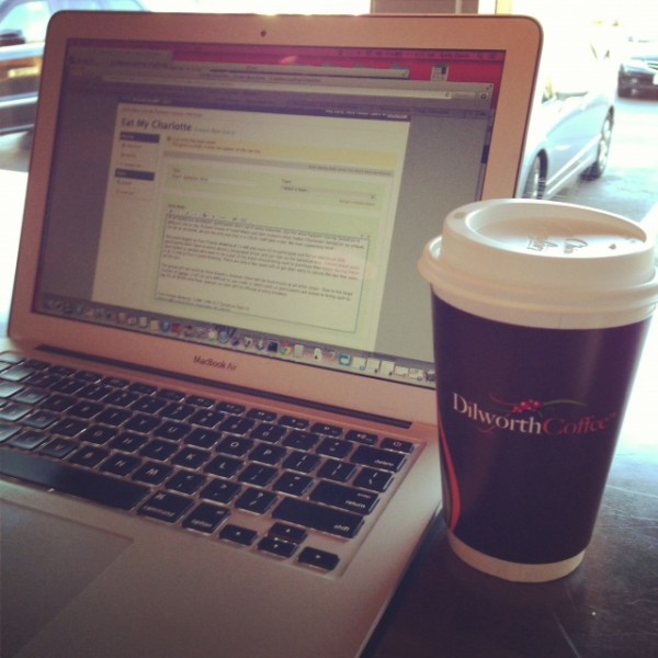 Working at Dilworth Coffee