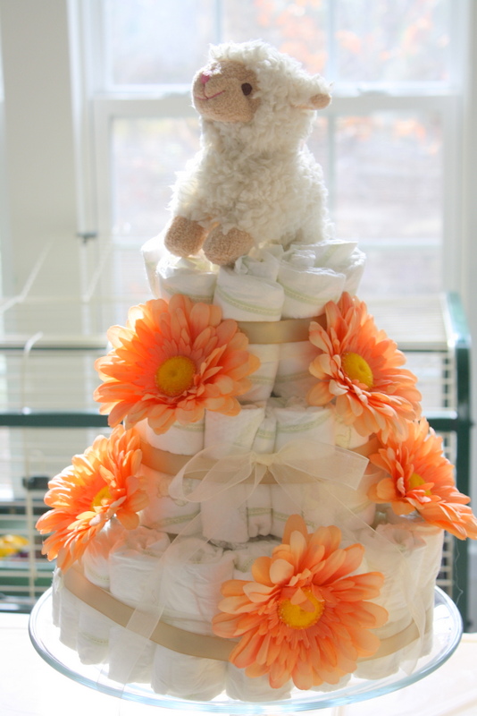 Lamb Diaper Cake