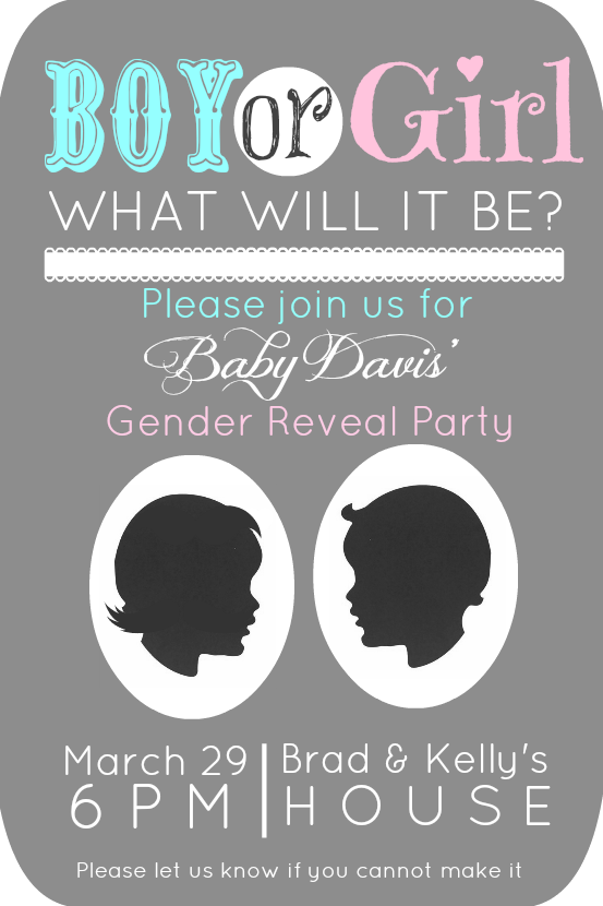 Gender Reveal Invitation