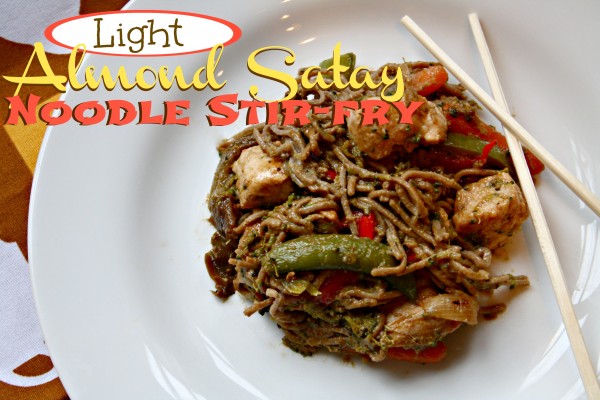 Light Almond Satay Noodle Stir-Fry