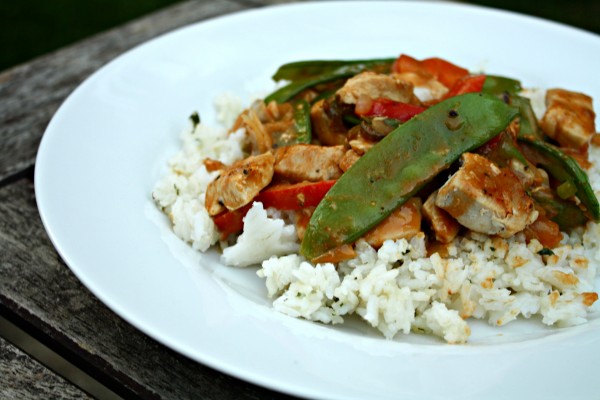 Stir-fry with Peanut Sauce