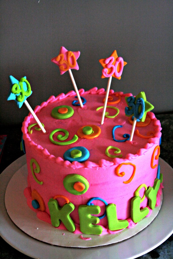 Pink Birthday Cake