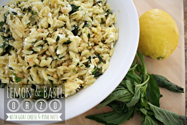 Lemon and Basil Orzo