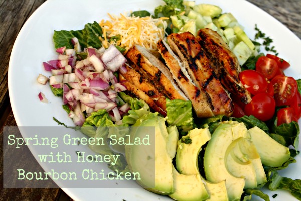 Avocado Salad with Honey Bourbon Chicken