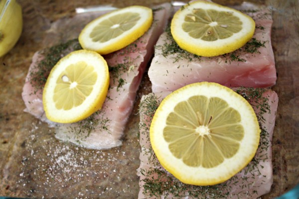 Grouper Fillets with Lemon Pepper and Dill