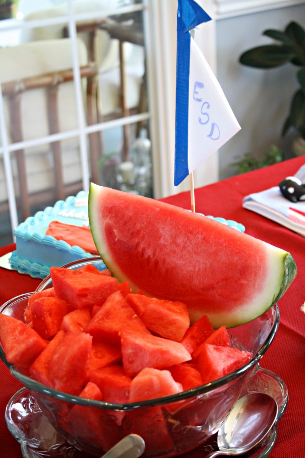 Watermelon Sailboat