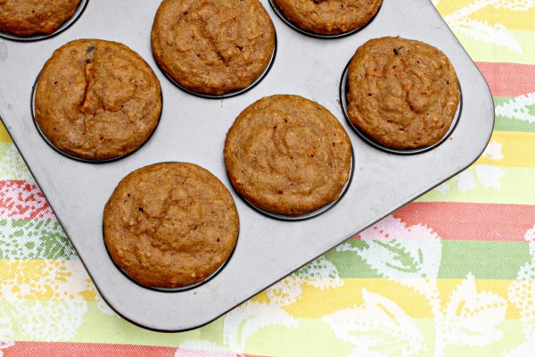 Healthy Carrot Cake Muffins