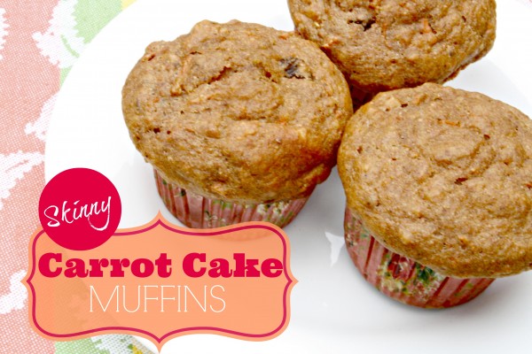 Skinny Carrot Cake Muffins