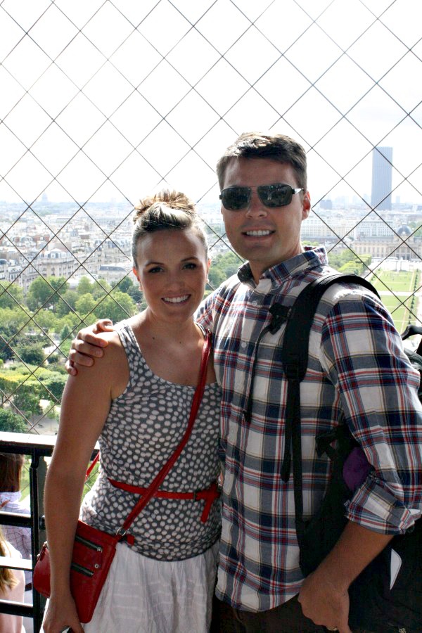Brad and I at the Eiffel Tower