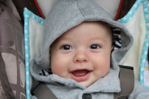 Elliott in his stroller